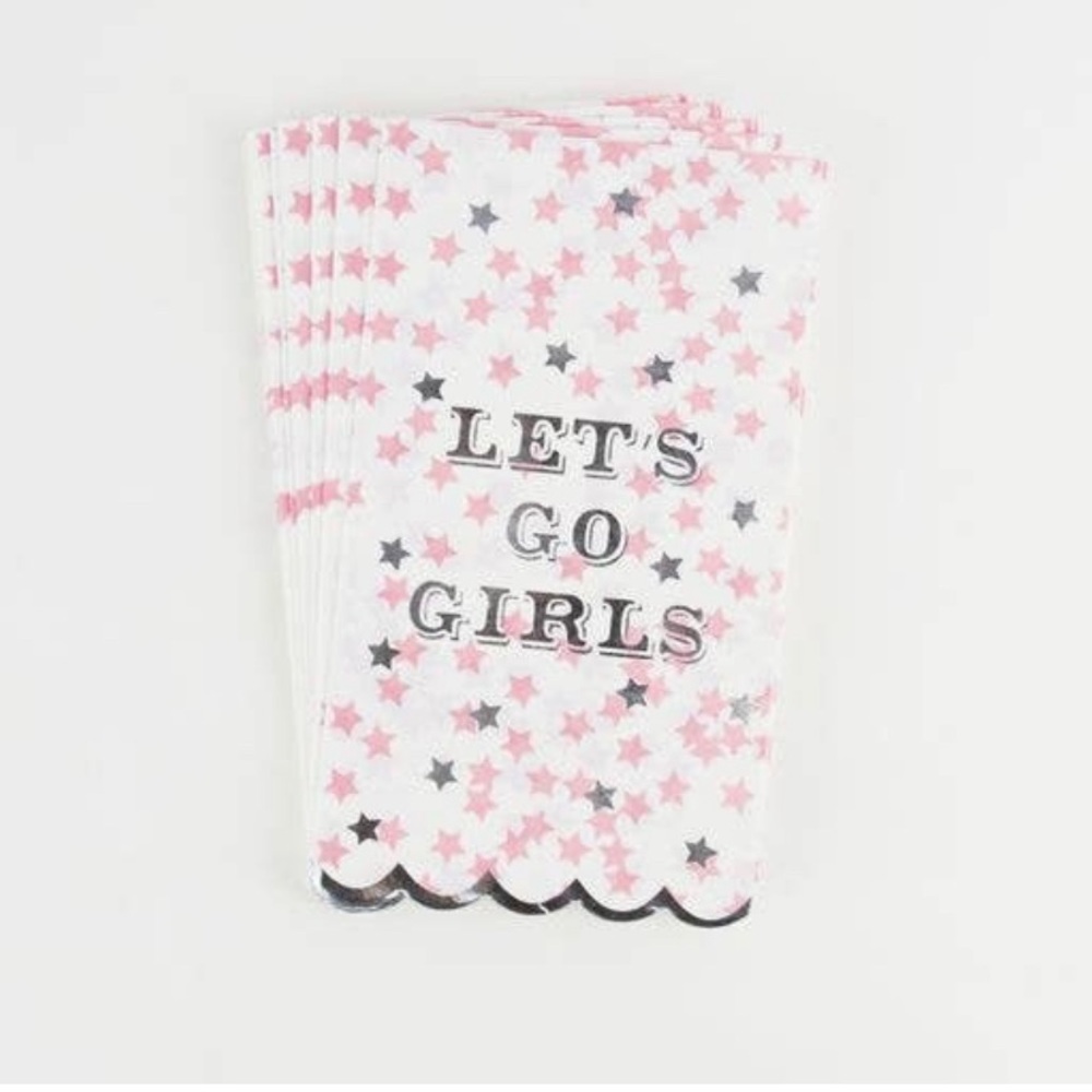 “Let’s Go Girls” Paper Guest Towels